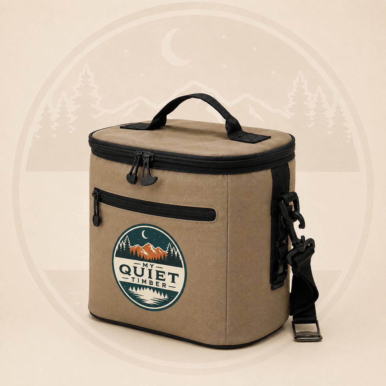 Quiet Timbers Cryo 12-Can Cooler Bag cooler bag brown